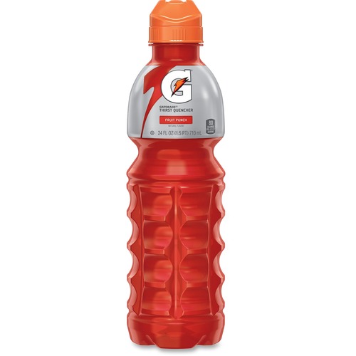 Quaker Foods  Gatorade Sports Drink, 24 oz Bottle, 24/CT, Fruit Punch