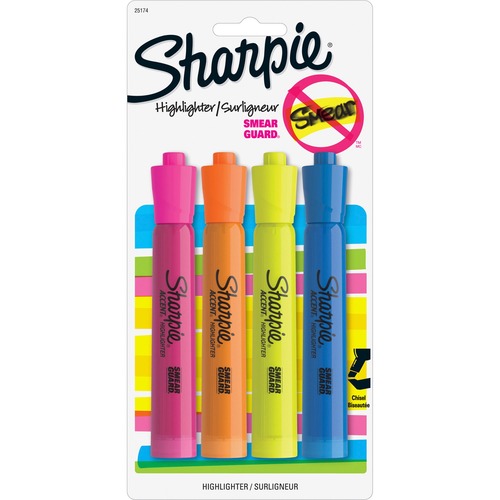 HIGHLIGHTER,ACCENT,4PK,AST