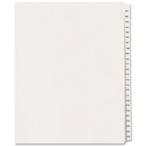 DIVIDERS,INDX,SDTAB,101-125