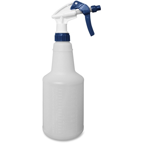 Impact Products  Spray Bottle, Polyethylene, 24oz, 96/CT, Blue/White