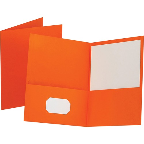 FOLDER,2-POCKET,LETTER,ORNG