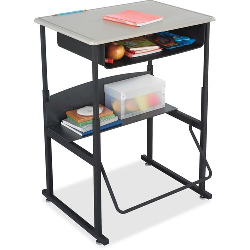 Safco  Alphabetter Adj Stand-Up Desk, 28"x20"x42", BK