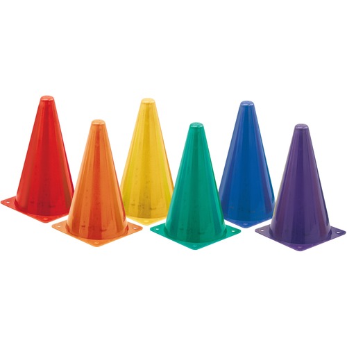 CONES, 9" GYM,6/ST,AST