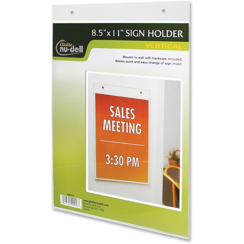 HOLDER,SIGN,WALL,8.5WX11H