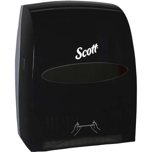 ESSENTIAL MANUAL HARD ROLL TOWEL DISPENSER, 13.06 X 11 X 16.94, BLACK