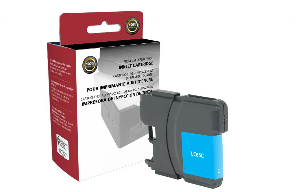 CIG Remanufactured High Yield Cyan Ink Cartridge (Alternative for Brother LC61C LC65C) (750 Yield)