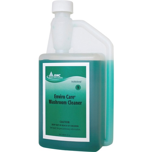 Rochester Midland Corporation  Cleaner, f/Washroom, Bio-based, Mild Acid, 32oz, Blue