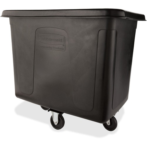Rubbermaid Commercial Products  Recycling Cube Truck, 16cuft, 31.5"x43.5"x37", Black