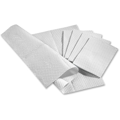 Medline  Pro Towels, Two-Ply, Poly-Backed, 13"x18", 500/BX, White
