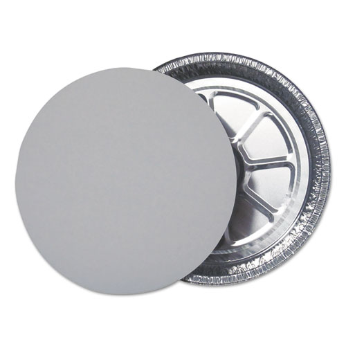 FLAT FOIL BOARD LIDS FOR 9" ROUND CONTAINERS, 500 /CARTON