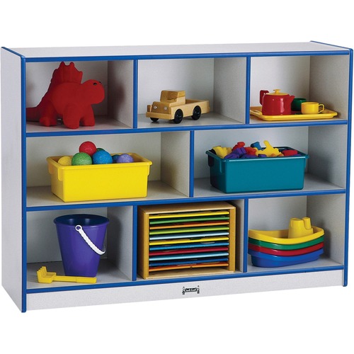 Jonti-Craft, Inc.  Mobile Single Storage,Super Sized,35.5"x48"x15",Blue