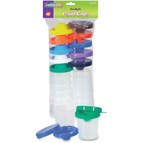 No-Spill Paint Cups, 10/set
