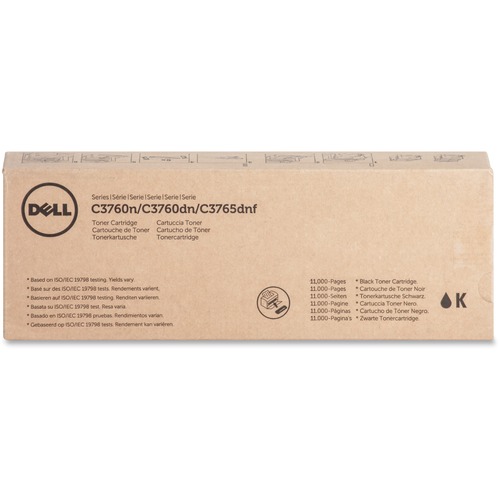 Dell Computer  Toner Cartridge, f/C3760, 11,000 Page Extra High Yield, BK