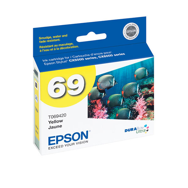Epson T069420 (Epson 69) Yellow OEM Inkjet Cartridge