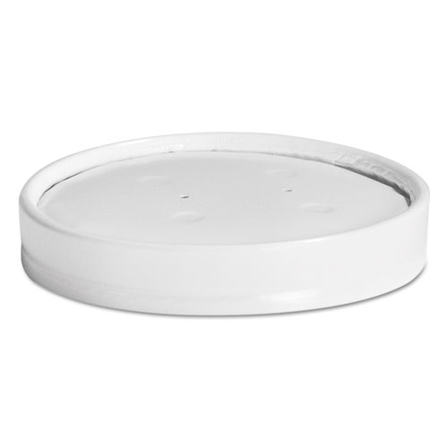 Vented Paper Lids, 8-16oz Cups, White, 25/sleeve, 40 Sleeves/carton