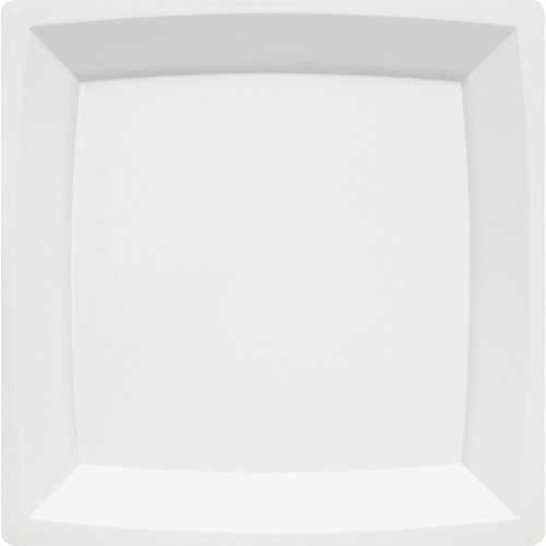 Milan Plastic Dinnerware, Plate, 9.25 In Sq, Plastic, White