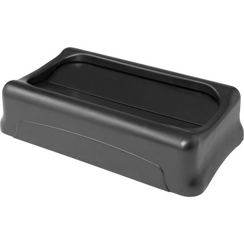 SWING TOP LID FOR SLIM JIM WASTE CONTAINERS, 11.38W X 20.5D X 5H, PLASTIC, BLACK