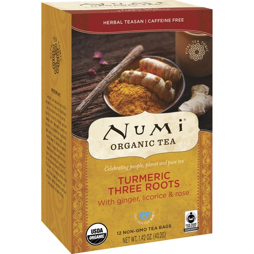 Turmeric Tea, Three Roots, 1.42 Oz Bag, 12/box