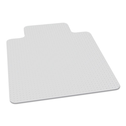 7220016568329, SKILCRAFT BIOBASED CHAIR MAT FOR LOW/MEDIUM PILE CARPET, 46 X 60, 25 X 12 LIP, CLEAR