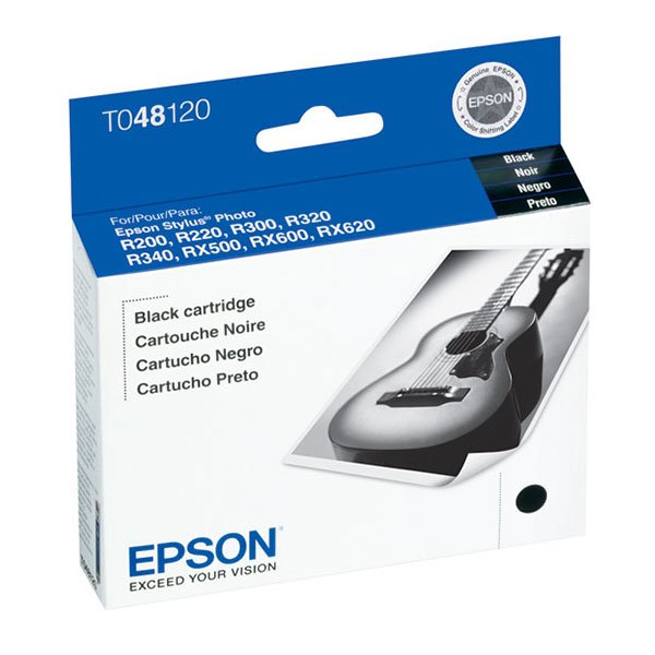Epson T048120 (Epson 48) Black OEM Inkjet Cartridge