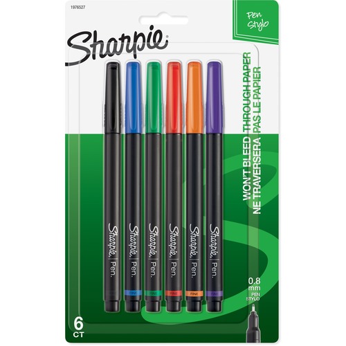 PEN,SHARPIE,FINE,AST,6PK