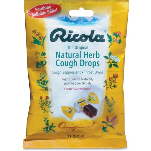 Cough Drops, Natural Herb, 21 Drops/bag