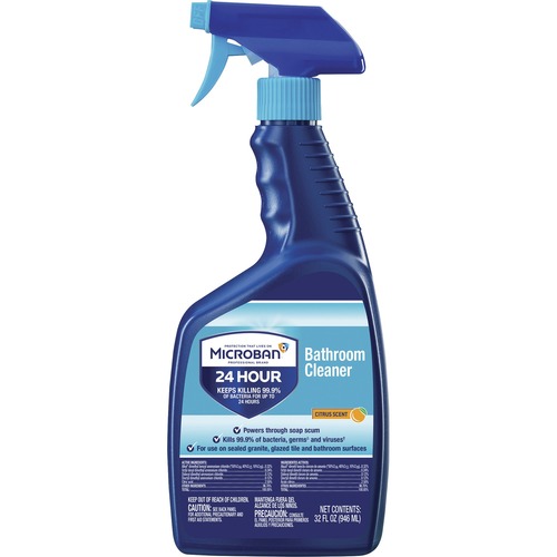 24-HOUR DISINFECTANT BATHROOM CLEANER, CITRUS, 32 OZ SPRAY BOTTLE, 6/CARTON