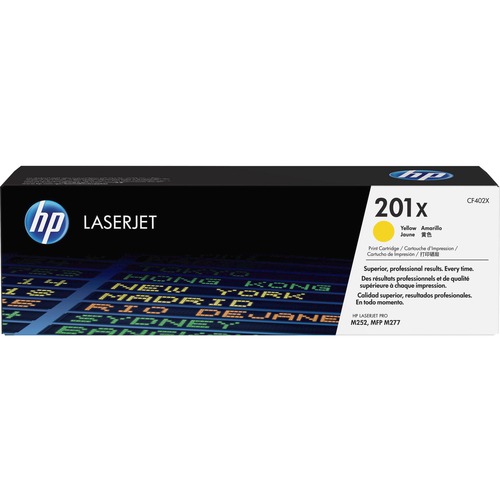 Hewlett-Packard  Toner Cartridge, HP 201X, 2300 Page Yield, Yellow