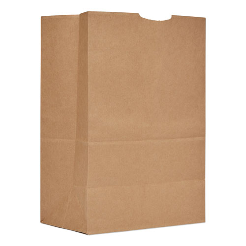 GROCERY PAPER BAGS, 57 LBS CAPACITY, 1/6 BBL, 12"W X 7"D X 17"H, KRAFT, 500 BAGS