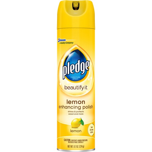 Furniture Polish, Lemon, 9.7 Oz, Aerosol, 12/carton