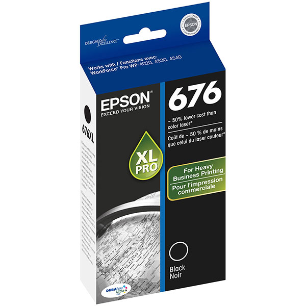 Epson T676XL120 (Epson 676XL) Black OEM Inkjet Cartridge