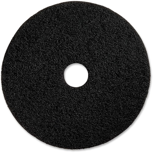 Genuine Joe  Floor Pads, f/Heavy-duty Stripping, 20", 5/CT, Black