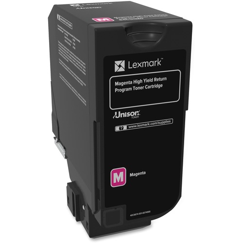 Lexmark 84C1HM0 Magenta OEM High Yield Toner Cartridge
