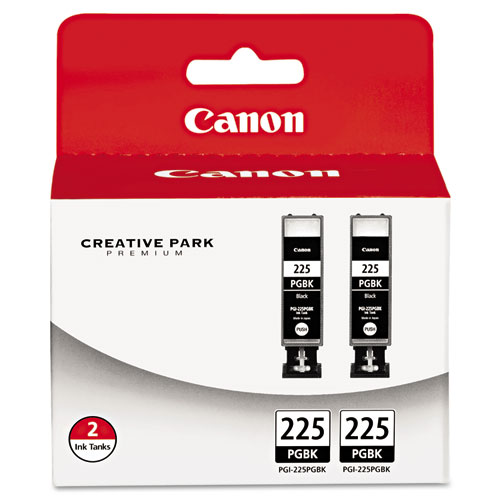 Canon 4530B007 (PGI-225) Photo Black OEM Ink Tank (2 pack of 4530B001)