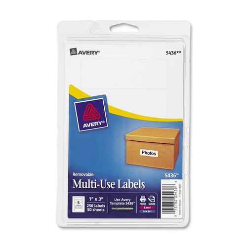 LABEL,REMOVEABLE,1X3,WE,250