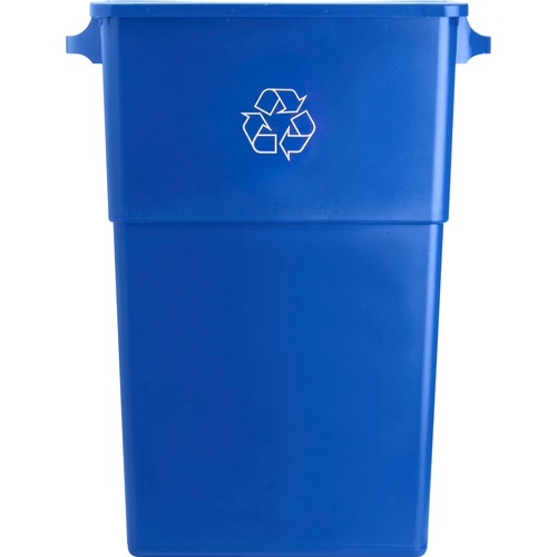 Genuine Joe  Recycling Container, 23 Gallon, 22-1/2"x11"x30", Blue