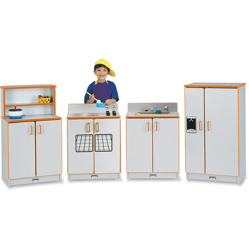 Jonti-Craft, Inc.  Play Kitchen Set, 4-Piece, Orange