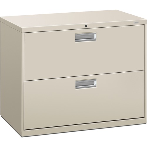 600 SERIES TWO-DRAWER LATERAL FILE, 36W X 18D X 28H, LIGHT GRAY
