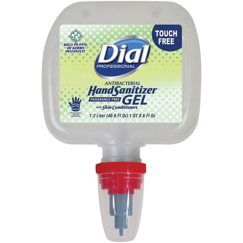 Dial Corporation  Dial Antibacterial Hand Sanitizer Gel, 1.2L, 3/CT, CL