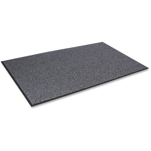 Cross-Over Indoor/outdoor Wiper/scraper Mat, Olefin/poly, 48 X 72, Gray