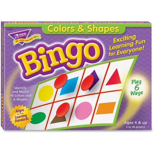 GAME,BINGO,COLORS & SHAPES