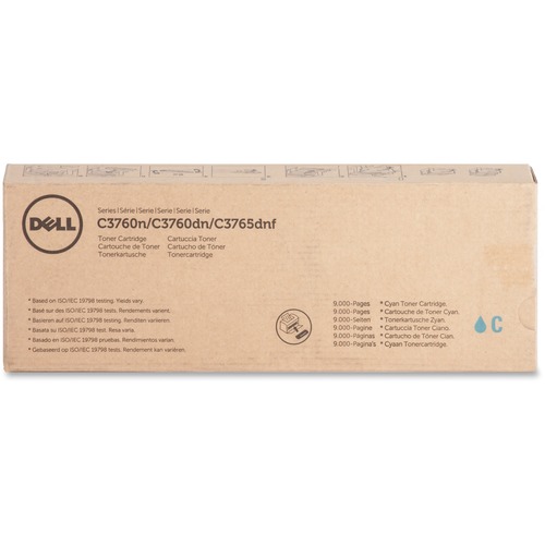 Dell Computer  Toner Cartridge, f/C3760/3765, 9000 Page Extra High Yld, CYN