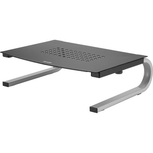 REDMOND MONITOR STAND, 14.63" X 11" X 4.25", BLACK/GRAY/SILVER, SUPPORTS 40 LBS