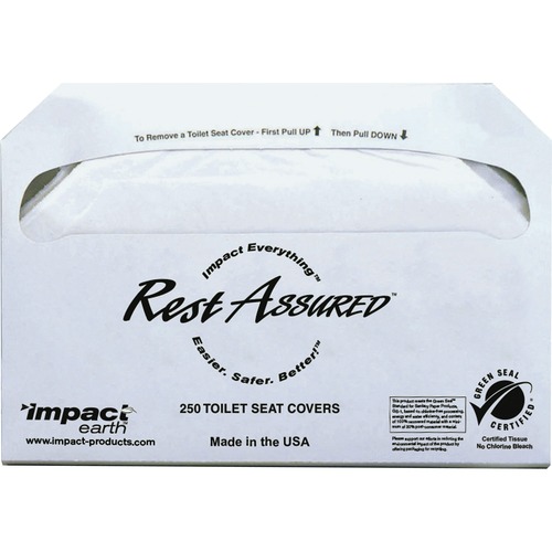 REST ASSURED SEAT COVERS, 250/PACK, 20 PACKS/CARTON