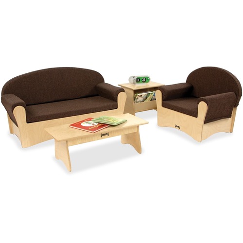 Jonti-Craft, Inc.  Children's Komfy Sofa/Chair/Tables Set, 4/ST, Baltic