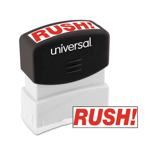 Message Stamp, Rush, Pre-Inked One-Color, Red