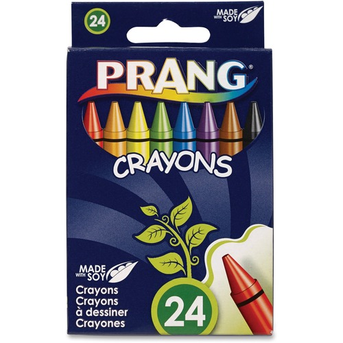 CRAYONS,WAX,24CT,HNGTAB