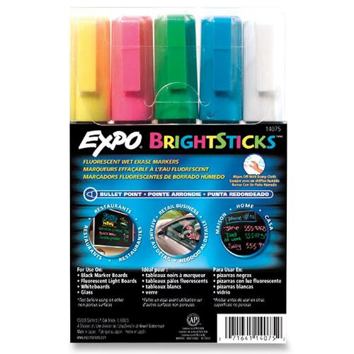 MARKER,BRIGHTSTICK,AST,5PK