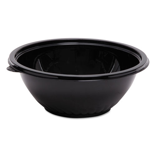 CATERLINE PACK N' SERVE PLASTIC BOWL, 80 OZ, 10" DIAMETER X 4"H, BLACK, 25/CARTON