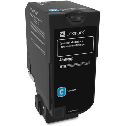 Lexmark 84C1HC0 Cyan OEM High Yield Toner Cartridge